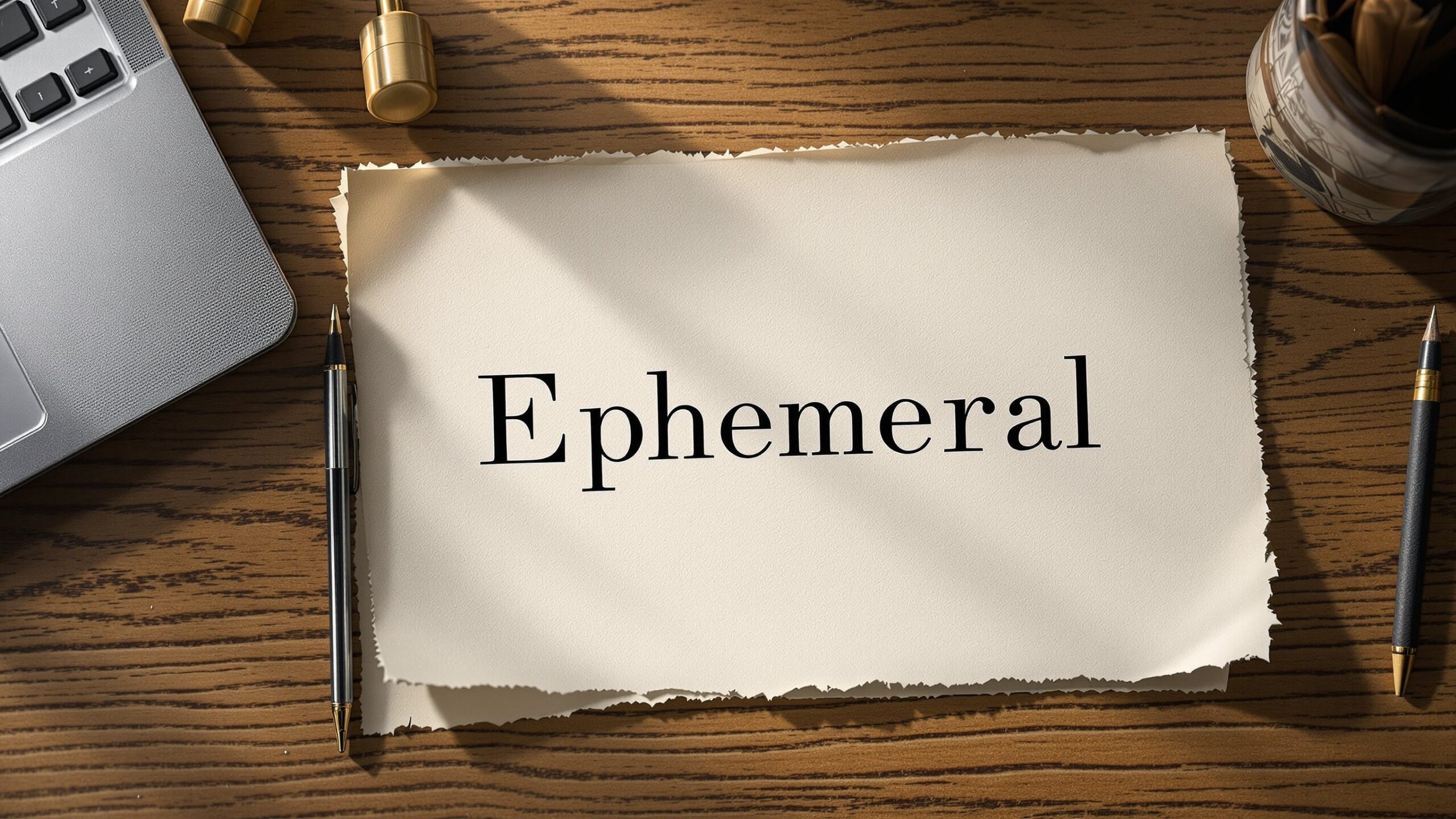 Word of the Day: Ephemeral — A Beautiful Word for Fleeting Moments