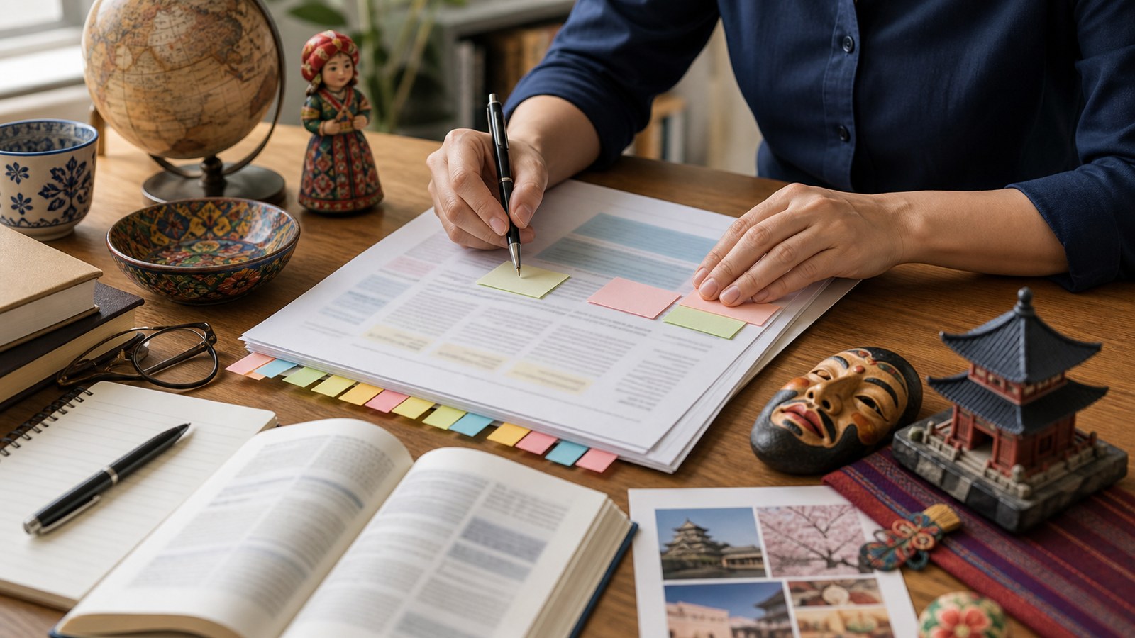 Editorial writing workspace for how to write a compelling story from start to finish